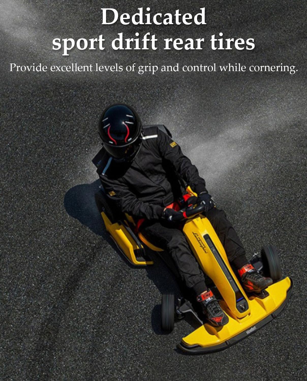 Pneumatico Drift 10 x 2.75 adatto per Ninebot by Segway S MAX/Gokart PRO/Gokart Kit (con Ninebot S Max), Go Kart Kit Refit Parts 10-2,75 Pneumatici posteriori per Gokart elettrico