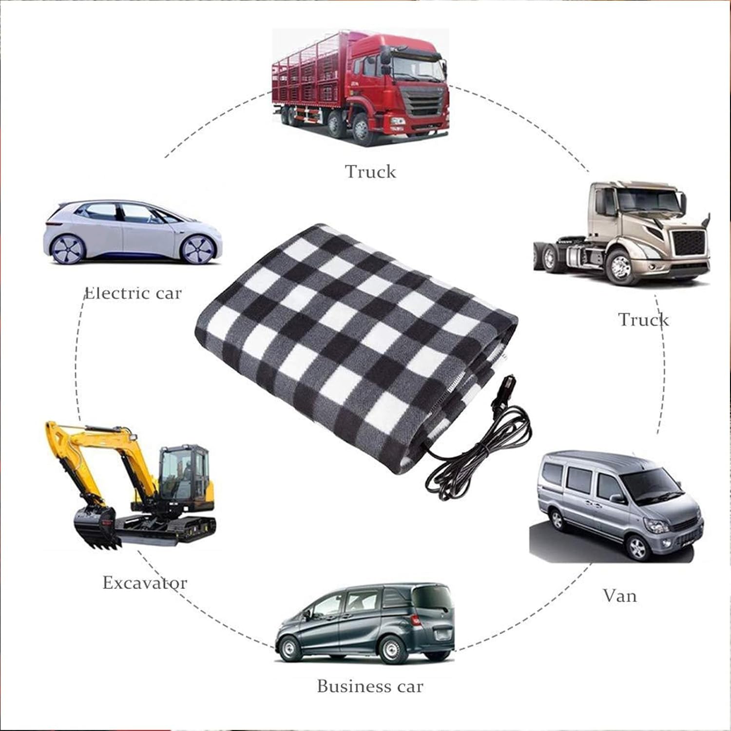 Heated Blanket Battery Operated, Cordless Portable Electric Blankets Heated Shawl Wraps for Women Heating Blanket Gift