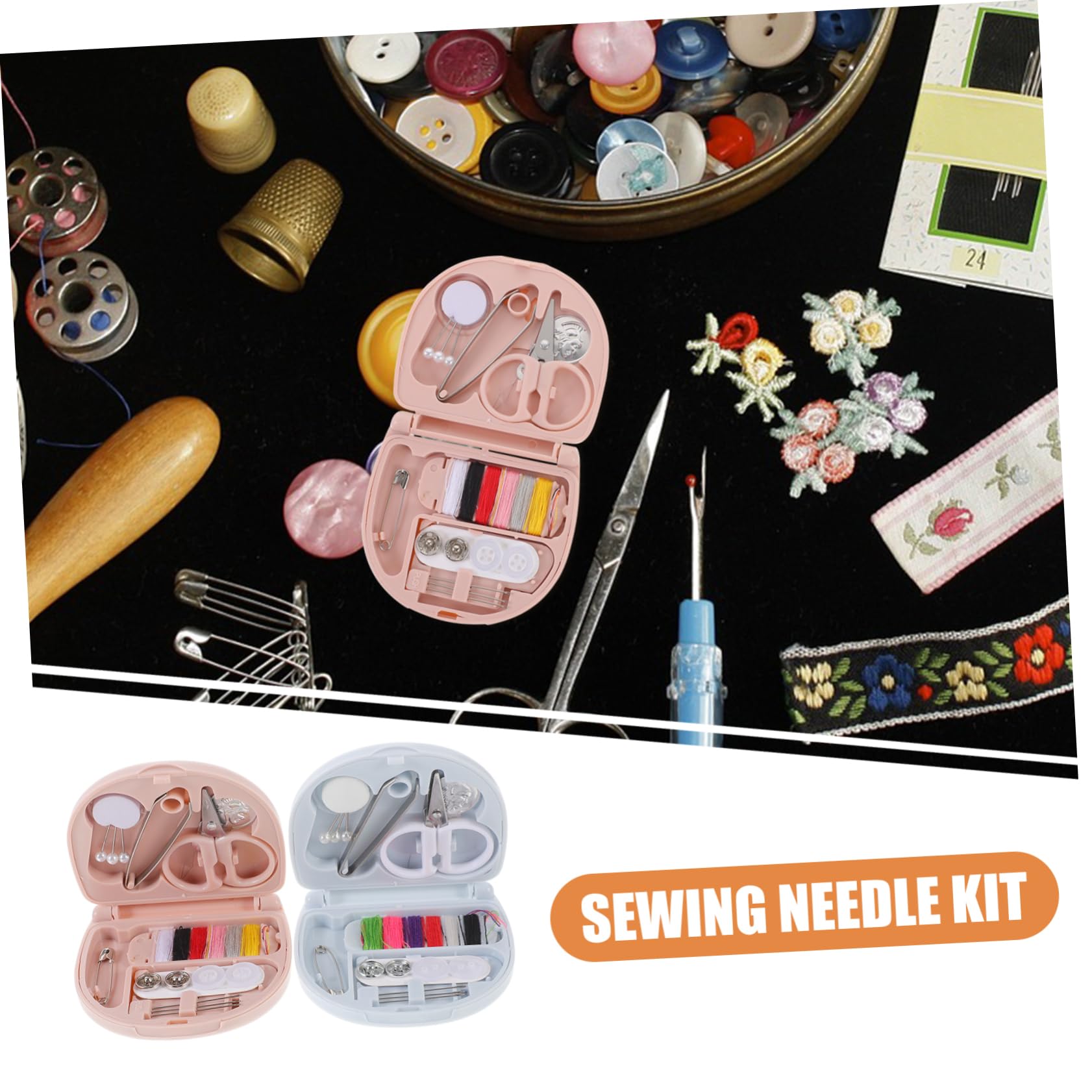 Kit de Costura Portátil de 8 Piezas para Uso Doméstico