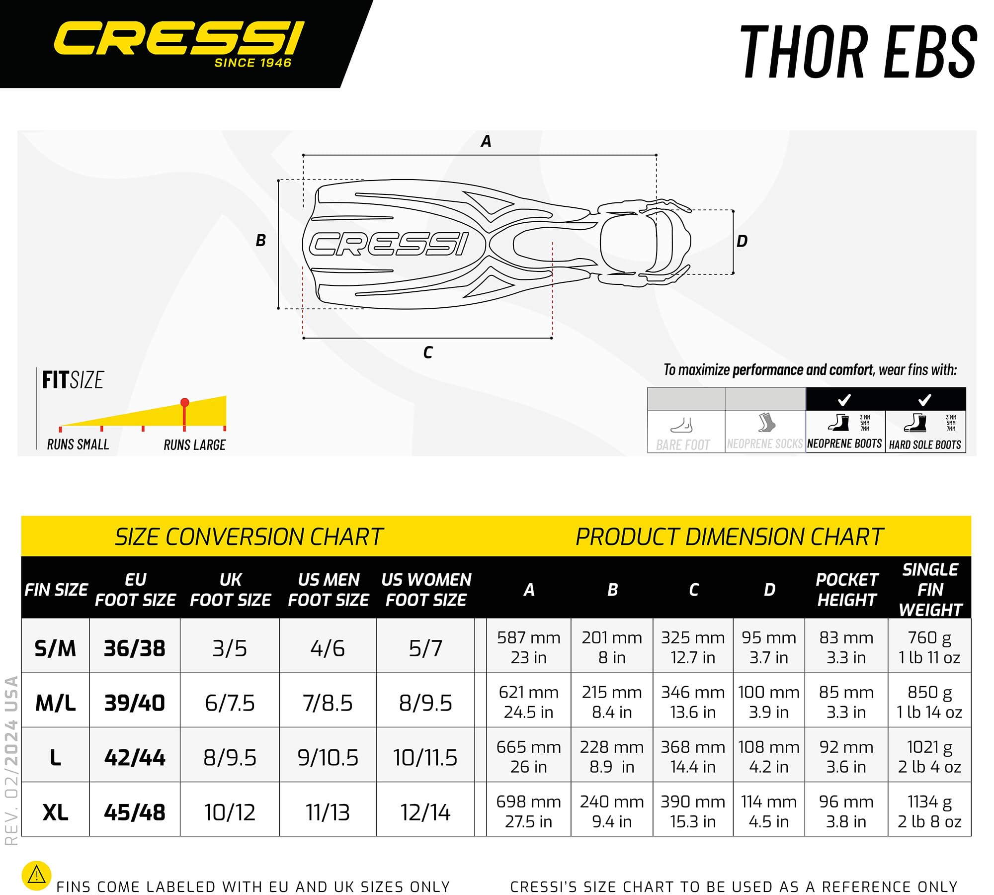 Cressi, Unisex Adulto