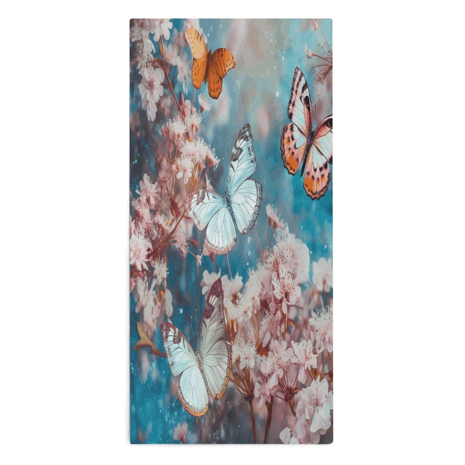 Btcowzrv Style A Group Of Butterflies Flying Bath Towel Beach Towels Shower Towel