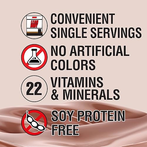 Miniatura 4 de Labrada Carb Watchers Lean Body Hi-Protein - Batido de reemplazo de comidas, helado de chocolate, 2.29 onzas (paquete de 42)