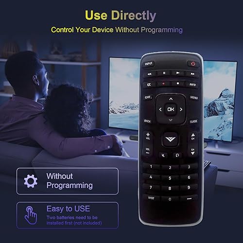 Miniatura 6 de Reemplazo remoto XRT010 para VIZIO TV E320-A0 E241-A1 E290-A1 E390-A1 E320-A1 E420-A0 E470-A0 E420VSE E390VL E471VLE E240AR E320AR E420AR E420AR