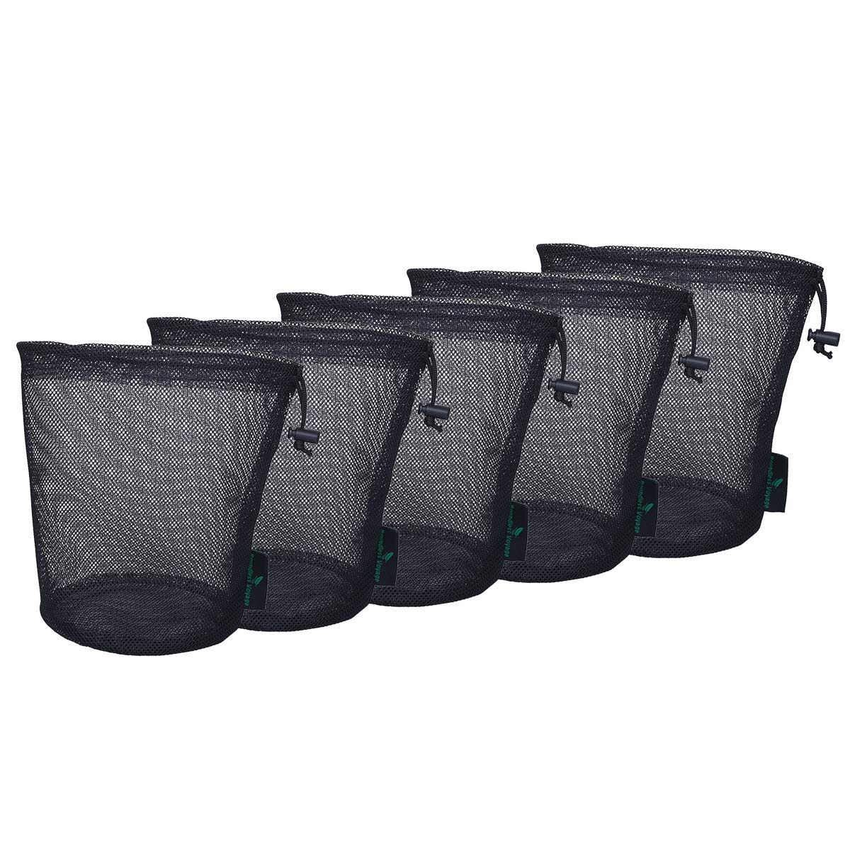 5pcs Durable Drawstring Net Bag Storage Ditty Bag M
