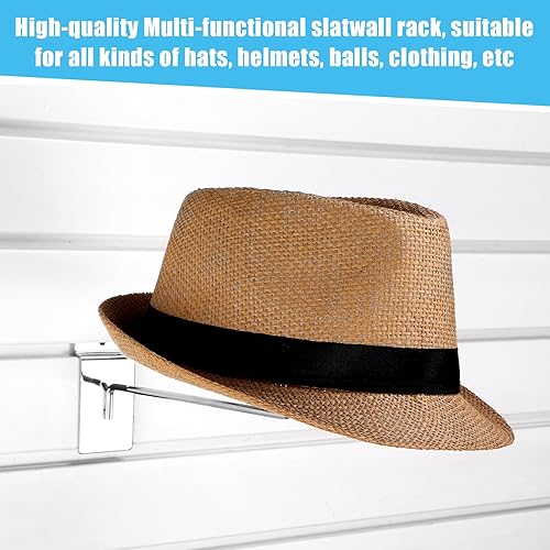 Miniatura 2 de 6 ganchos de exhibición de sombreros, accesorios de pared de listones para sombrero, accesorios de pared de listones para el hogar, estantes de