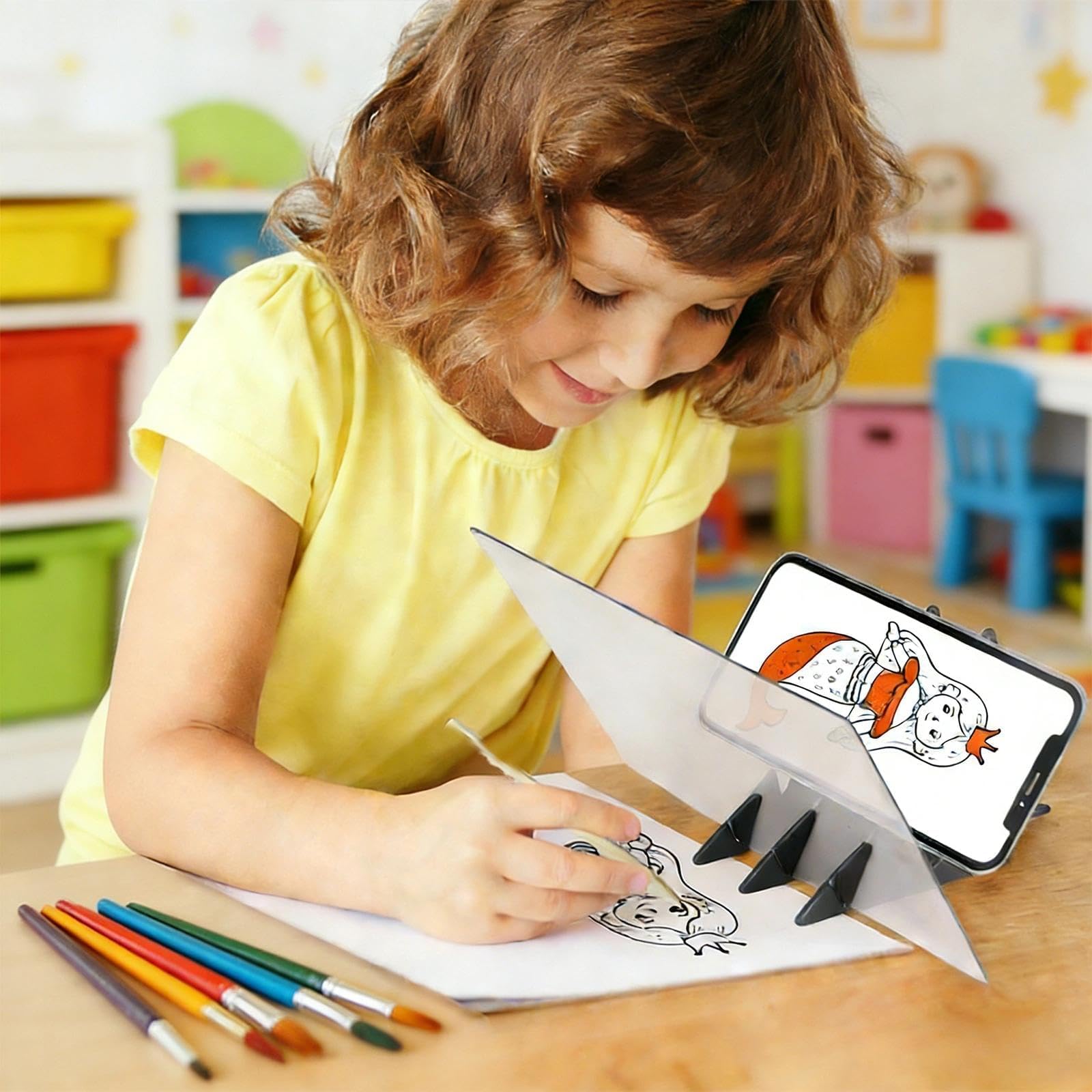 2 Pezzi Proiettore Disegno Bambini Proiettore per Disegnare Tavola da Pittura Ottica Tavolo da Disegno per Immagini e Foto Adulti e Bambini dai 10 Anni in Studenti Artisti