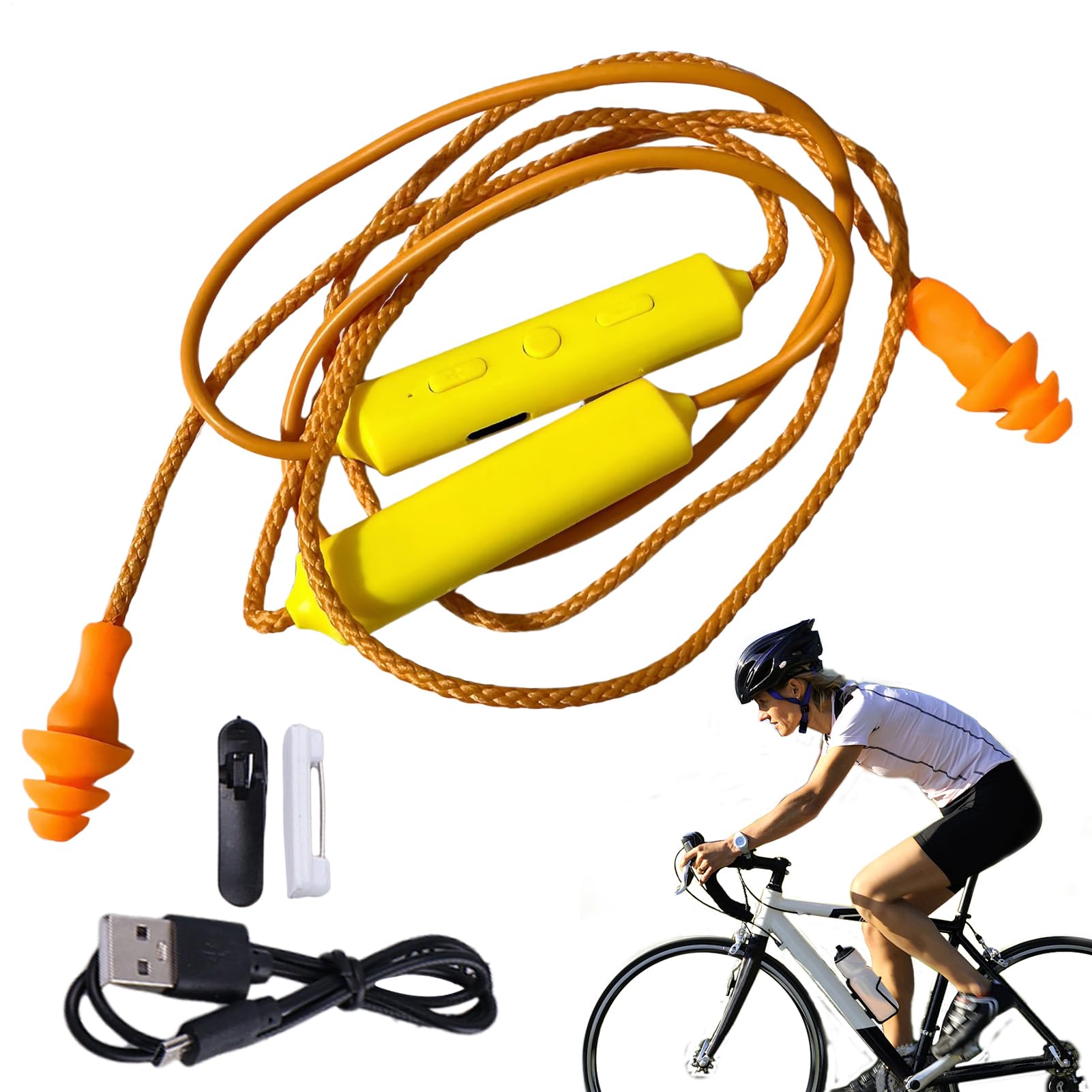 Écouteurs tour de cou, bouchons d'oreille | Batterie de 12 heures étanche réduction du bruit – pour la construction et la tonte de la pelouse, protection auditive
