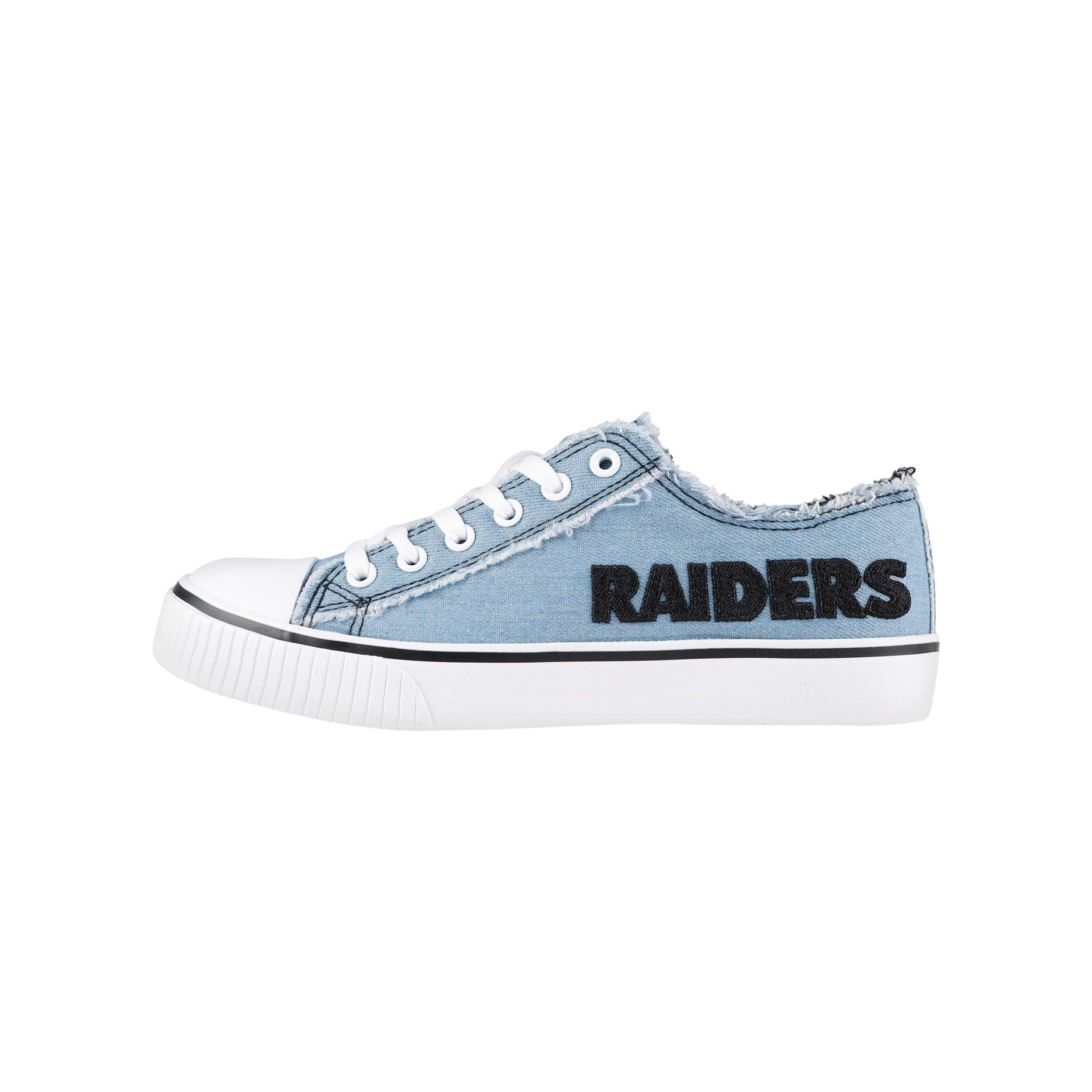 FOCO NFL Womens NFL Denim Team Logo Ladies Fashion Low Top Canvas Sneakers Shoes