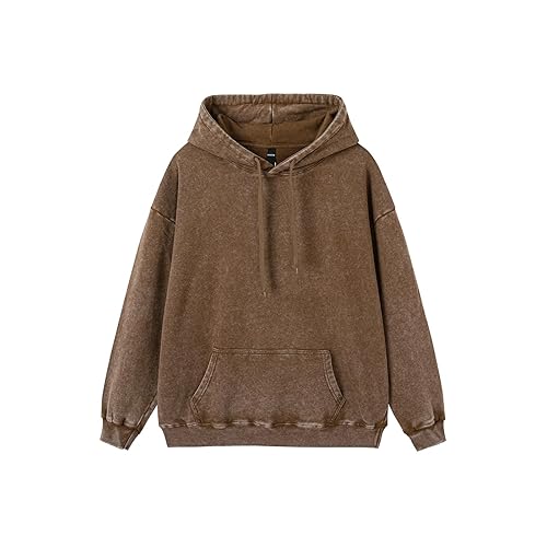 Acid Wash Hoodie Oversized Unisex Hoodies Heavy Weight Vintage Sweatshirt