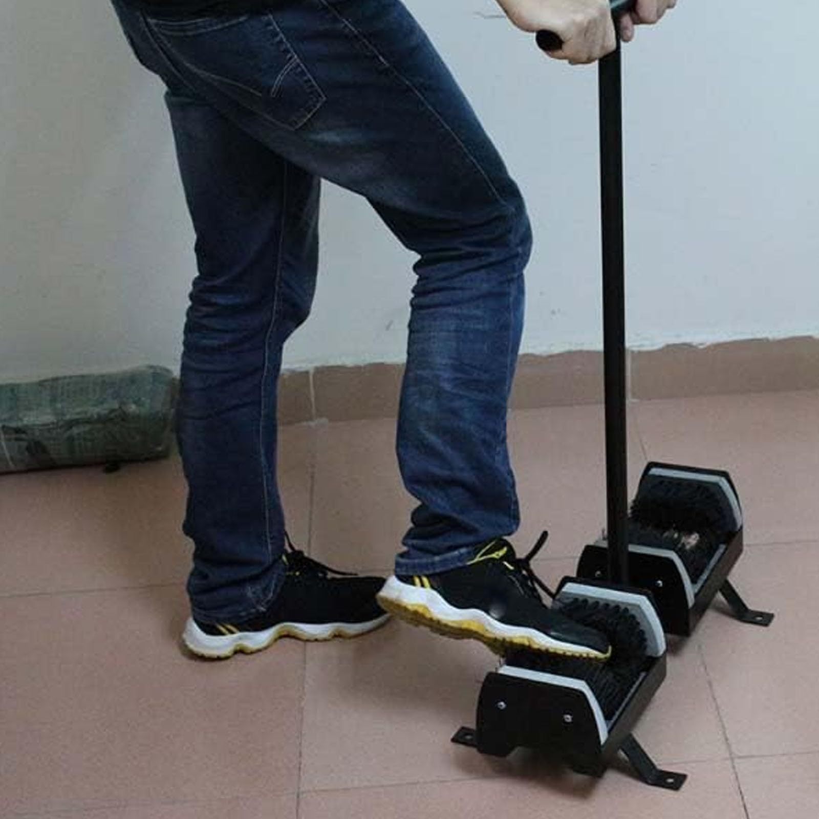 Spazzola Raschiante Per Scarpe Da Esterno, Robusta Spazzola Raschiante Per Stivali Con Manico, Struttura In Metallo, Rimuove Efficacemente Fango, Polvere E Neve Dalle Suole, Ideale Per Lingresso