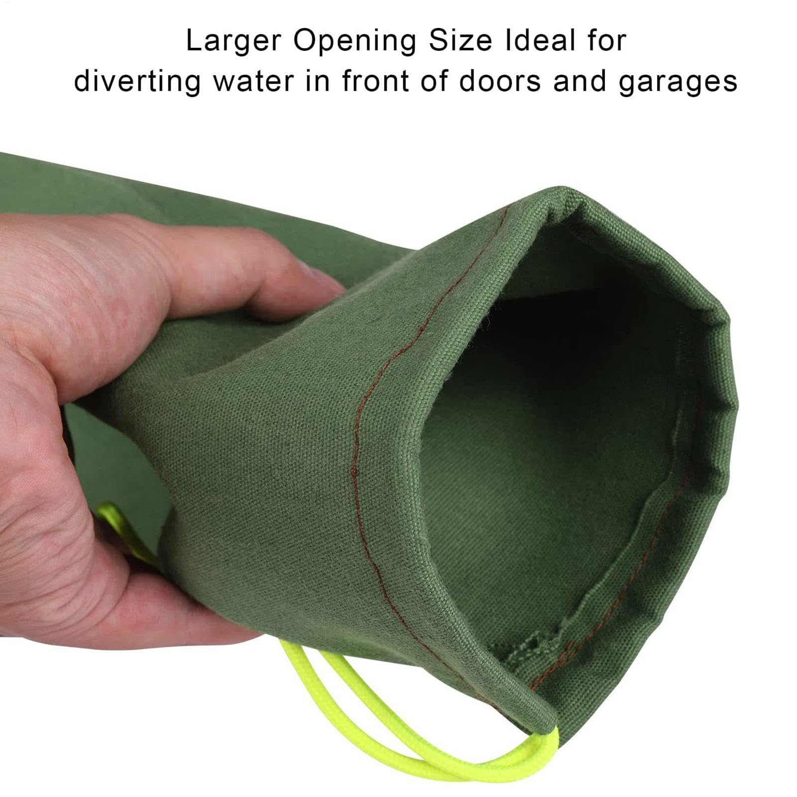 Flood Prevention Sandbags, Reusable Sandbags for Floods, Canvas Flood Barriers, Long Sandbag Tubes, Thickened Sandbags for Rain Garage Flood Prevention for Flood and Garages