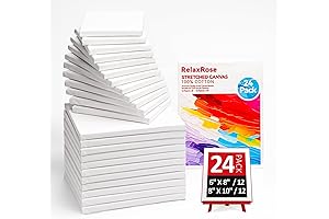 24 Pack Stretched Canvas Value Pack: Unveil Your Inner Artist