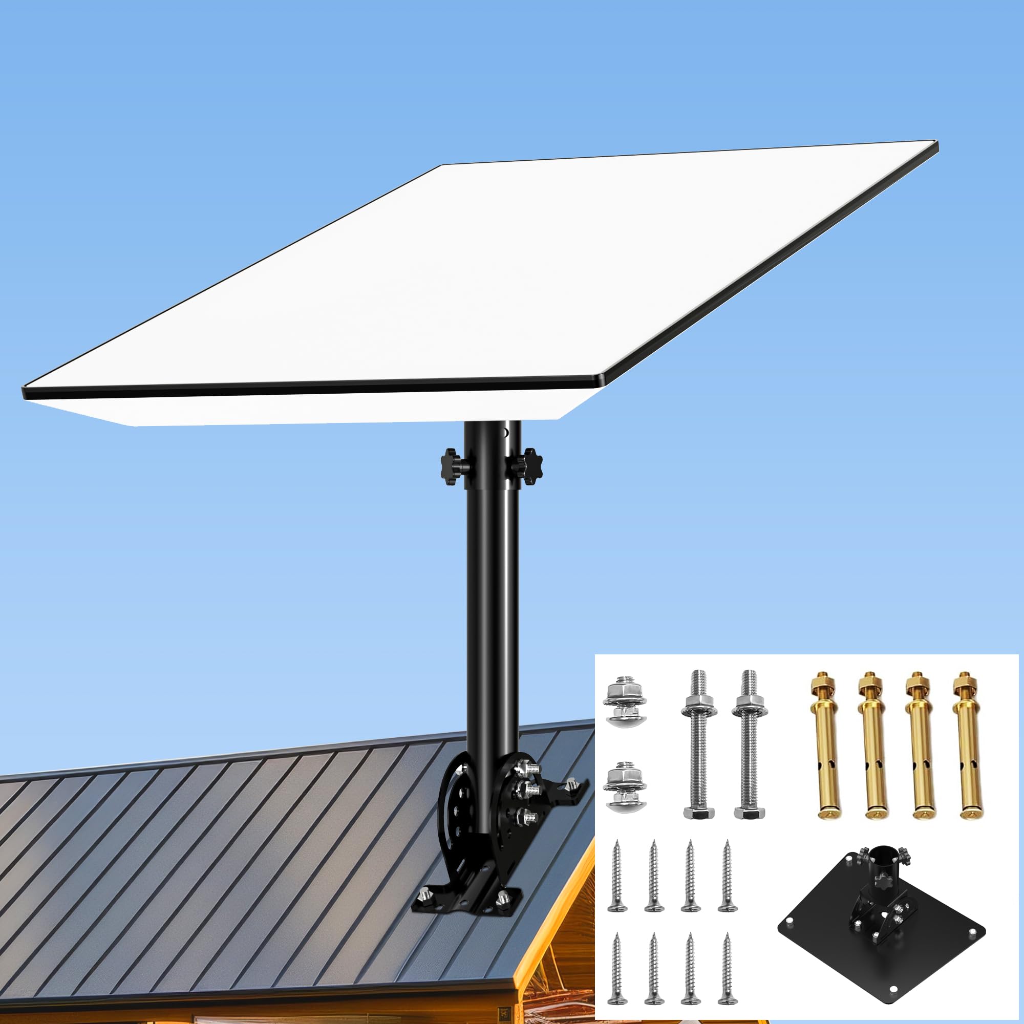 Starlink Performance Gen 3 Support de toit pivotant, inclinaison réglable à 160 degrés pour un meilleur signal, kit de montage satellite Internet Starlink, compatible avec antenne Performance (Gen 3)