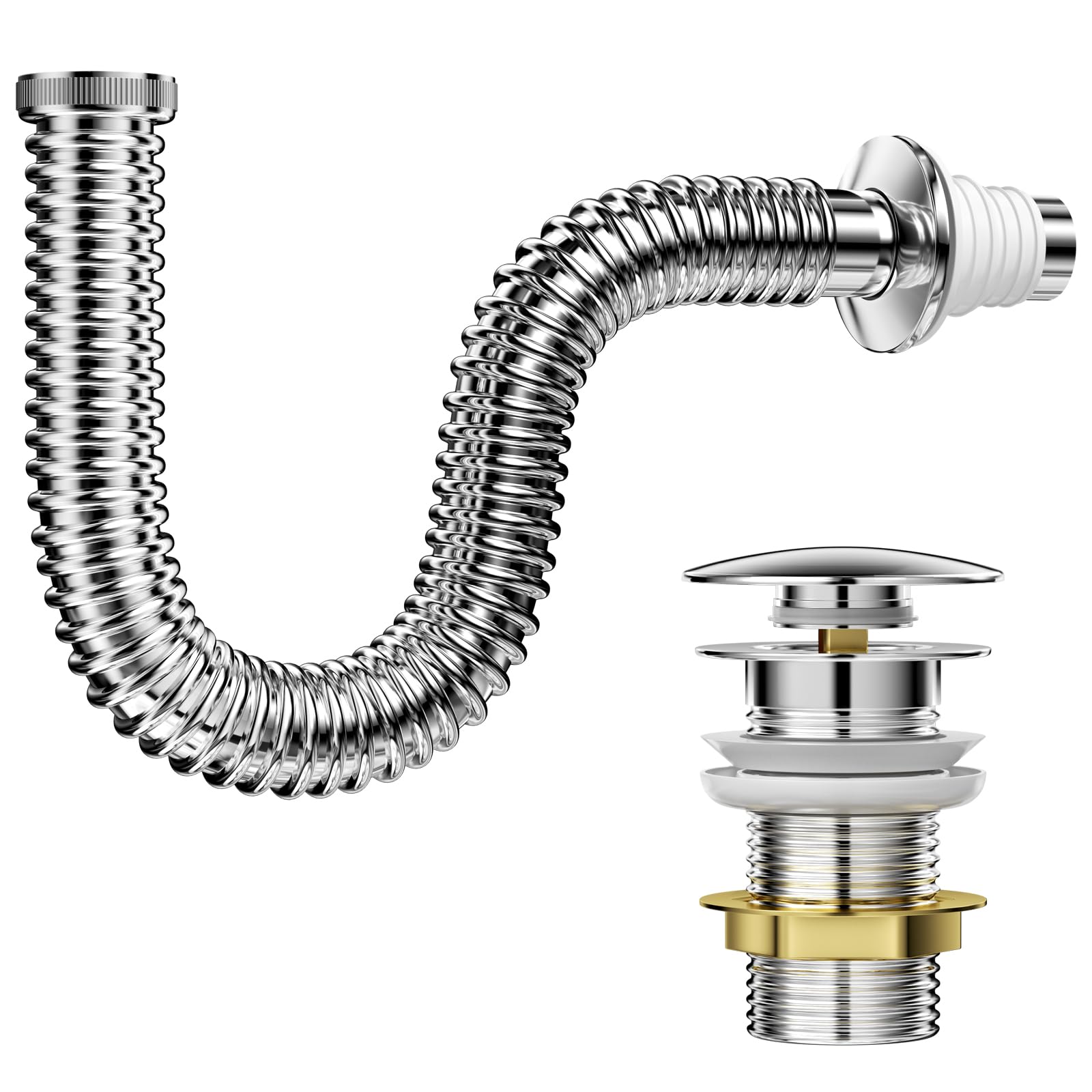 PureHaven Abflussrohr-Set Für Wandhängende WC – Kompatibel Mit TOTO THU334#01, Inkl. Dichtung & Muttern