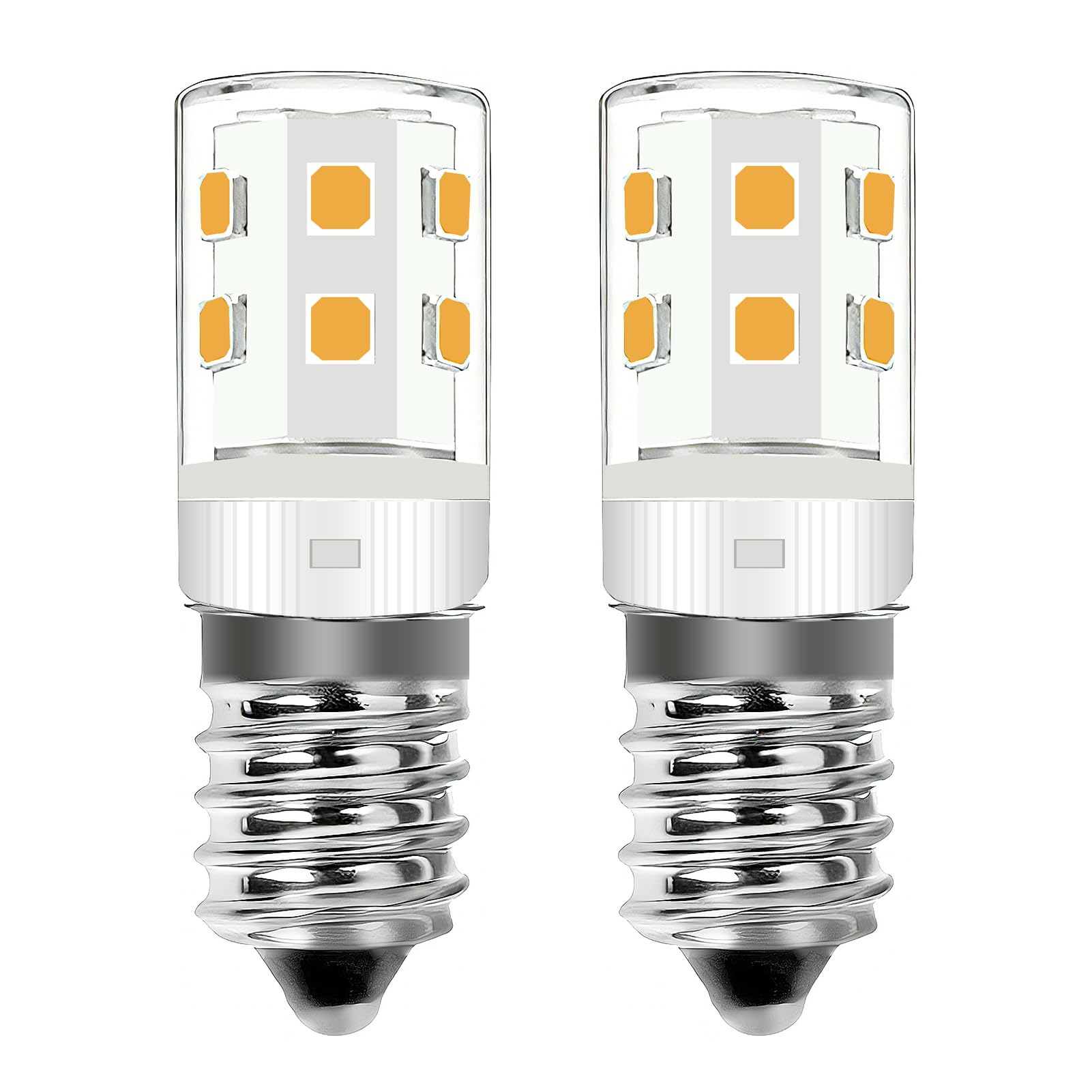 Stamlyn 2 Pack E14 LED Fridge Bulb 3W (25W Equivalent), Warm White 2700K