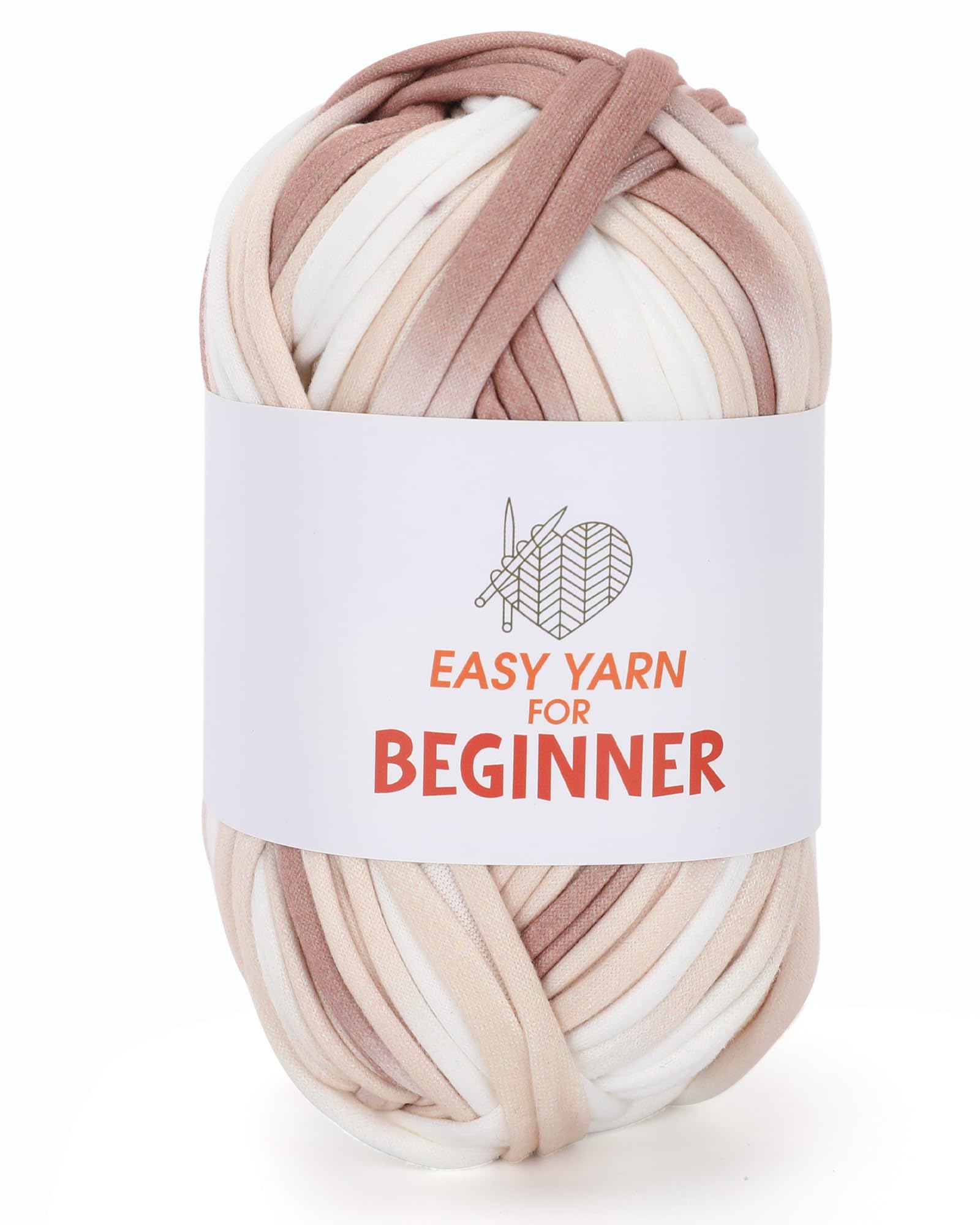 T-Shirt Yarn for Crocheting & Knitting - Chunky, Thick Fabric Yarn (100g) for Bags, Blankets, Cushions, Slippers & More - DIY Handmade Knitting Gift