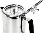 Cididu Coffee Percolator 9 Cup Camping Café Pot, Cafetière extérieur, Cuisinière en acier inoxydable Cuisinier de brasserie au feu, Idéal pour le camping de groupe, Randonnée, Backpacking, RV et des voyages