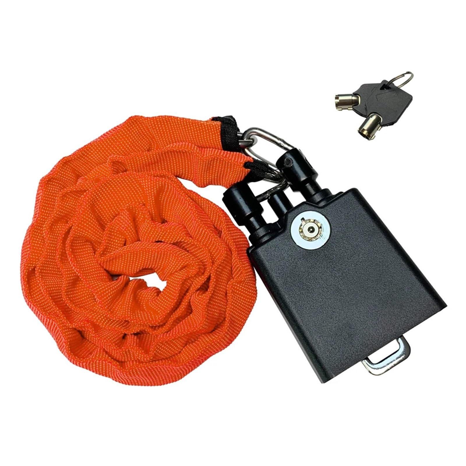 Car Steering Wheel Lock Seat Belt Lock, Steering Wheel Lock Steel Cable Belt Buckle Multicolor for Cars Truck(Orange)