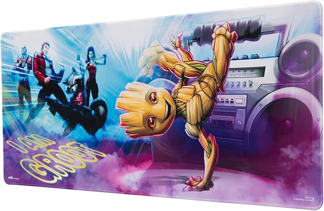 Erik Official Marvel Groot XXL Mouse Mat - Desk Pad - 31.5" x 13.78" Non-Slip Rubber Base Mouse Pad, Gaming Mouse Pad, Keyboard Mouse Mat - Groot Gifts
