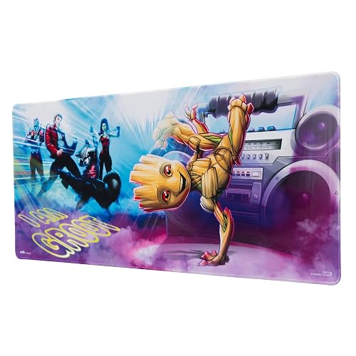 Grupo Erik Marvel Groot tapete de secretária - tapete de rato XXL | Mousepad, protetor de mesa, Merc