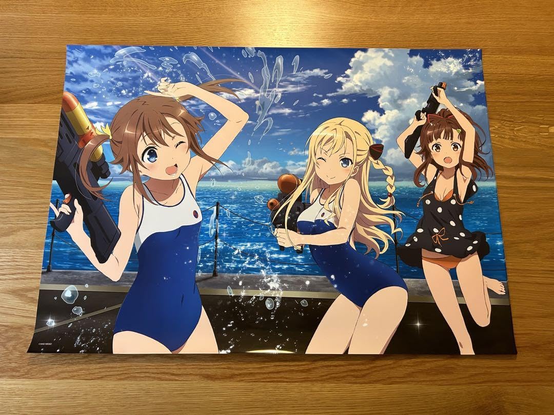 Amazon.co.jp: ハイスクール・フリート B2描き下ろしお風呂ポスター
