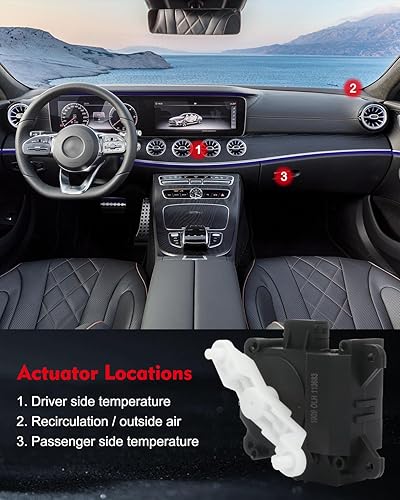 Miniatura 5 de cciyu Actuador de puerta de aire A/C mezcla de temperatura Actuador de puerta de repuesto para 2003 2004 2005 2006 2007 para Honda Accord 79160SDAA01