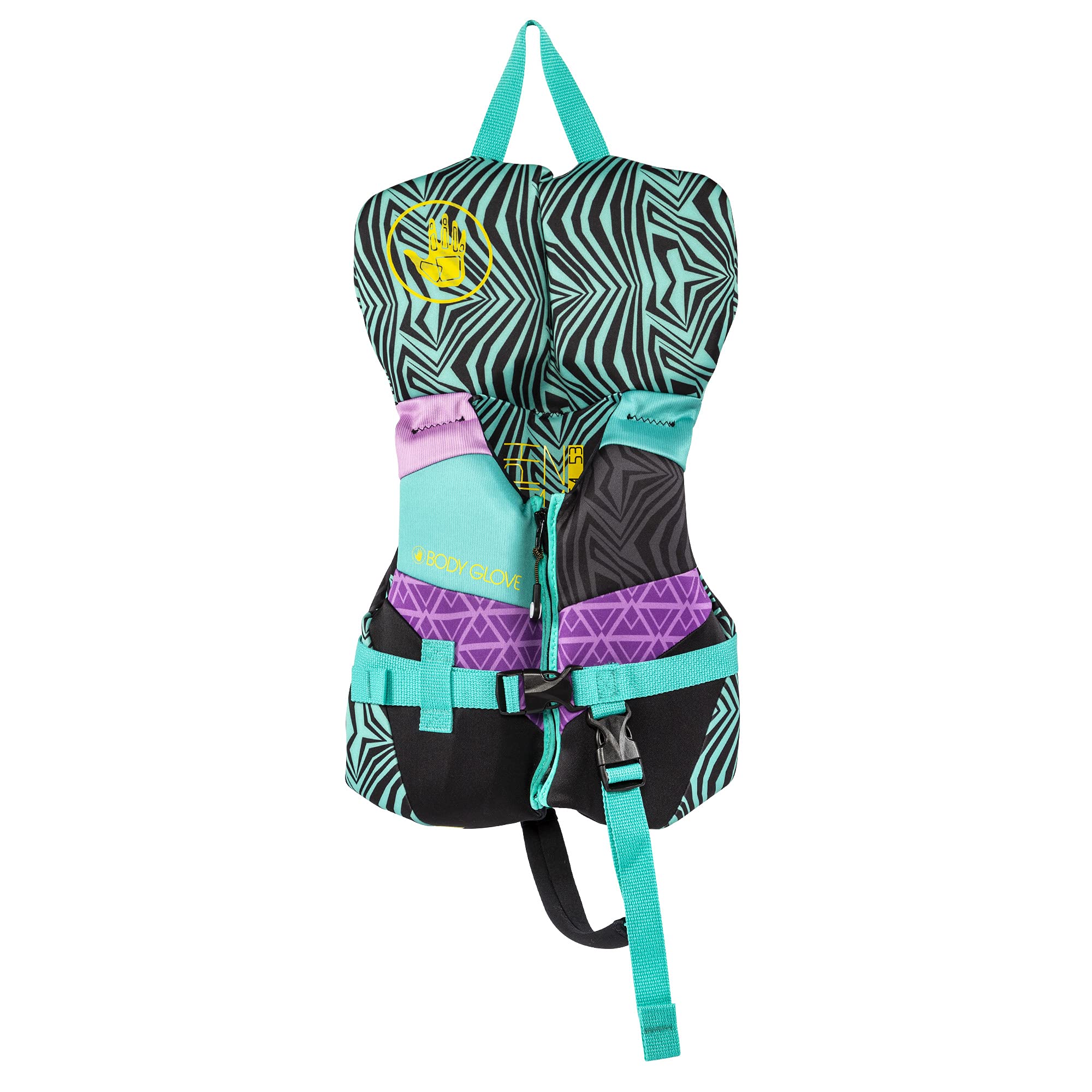 Body Glove Phantom Infant's Evoprene Vest - Water Life Jacket Safety Vest for Infants with Headguard US Coast Guard Approved - FITS Infant's Under 30 LBS.