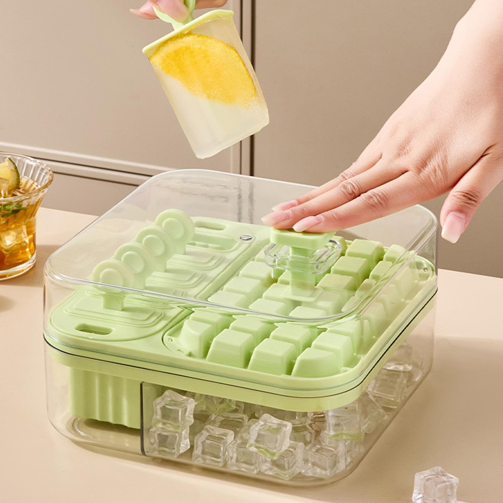 Cubitera Para Hielo Congelador Utensilio de Cocina Reutilizable que