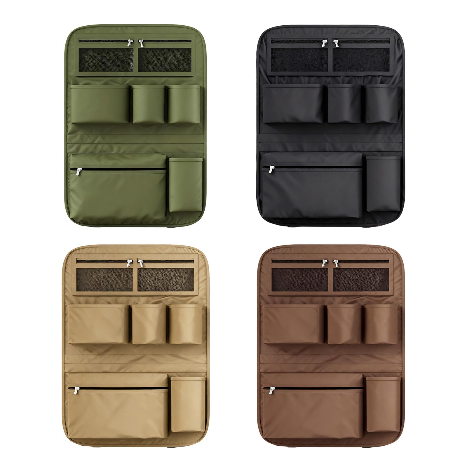 Organizador trasero para automóvil, bolsillo trasero multifuncional, bolsillo de almacenamiento para asiento trasero, instalación rápida, organizadores de asiento trasero