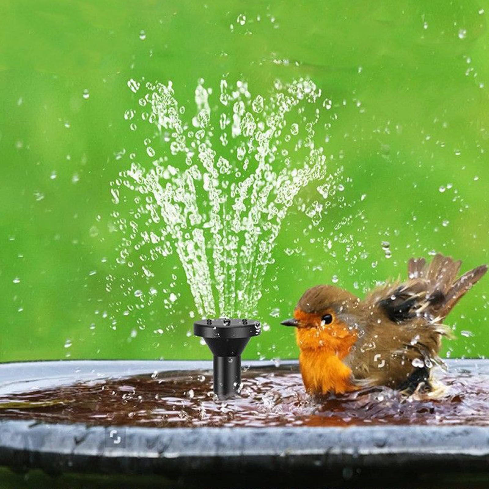 Pompe per fontana solare 1.5W/5W Pompe ad acqua ad energia solare 150L/H Ugello spruzzatore regolabile per fontana stagno all'aperto ornamenti da giardino solari