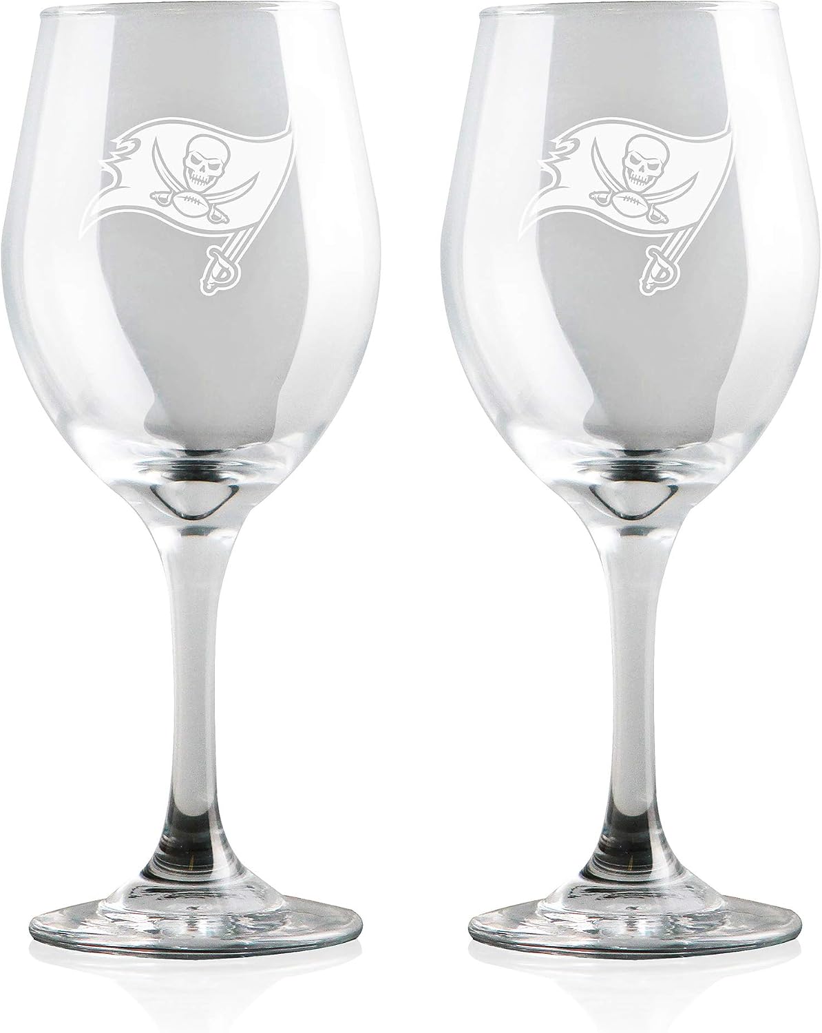 Duck House NFL Wine Glasses | Premium Glassware | Lead-Free | BPA-Free | 12oz | Set of 2