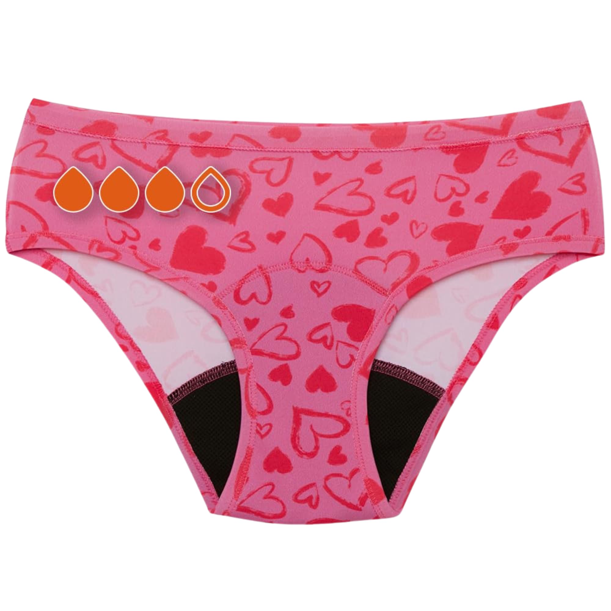 SNUGGS TEEN | Bielizna okresowa, silne krwawienie | Cienka i chłonna bielizna menstruacyjna dla dziewcząt | Wyprodukowano w UE | Bawełna organiczna | alternatywa dla wkładek do wiązania tamponów | Różowy/niebieski