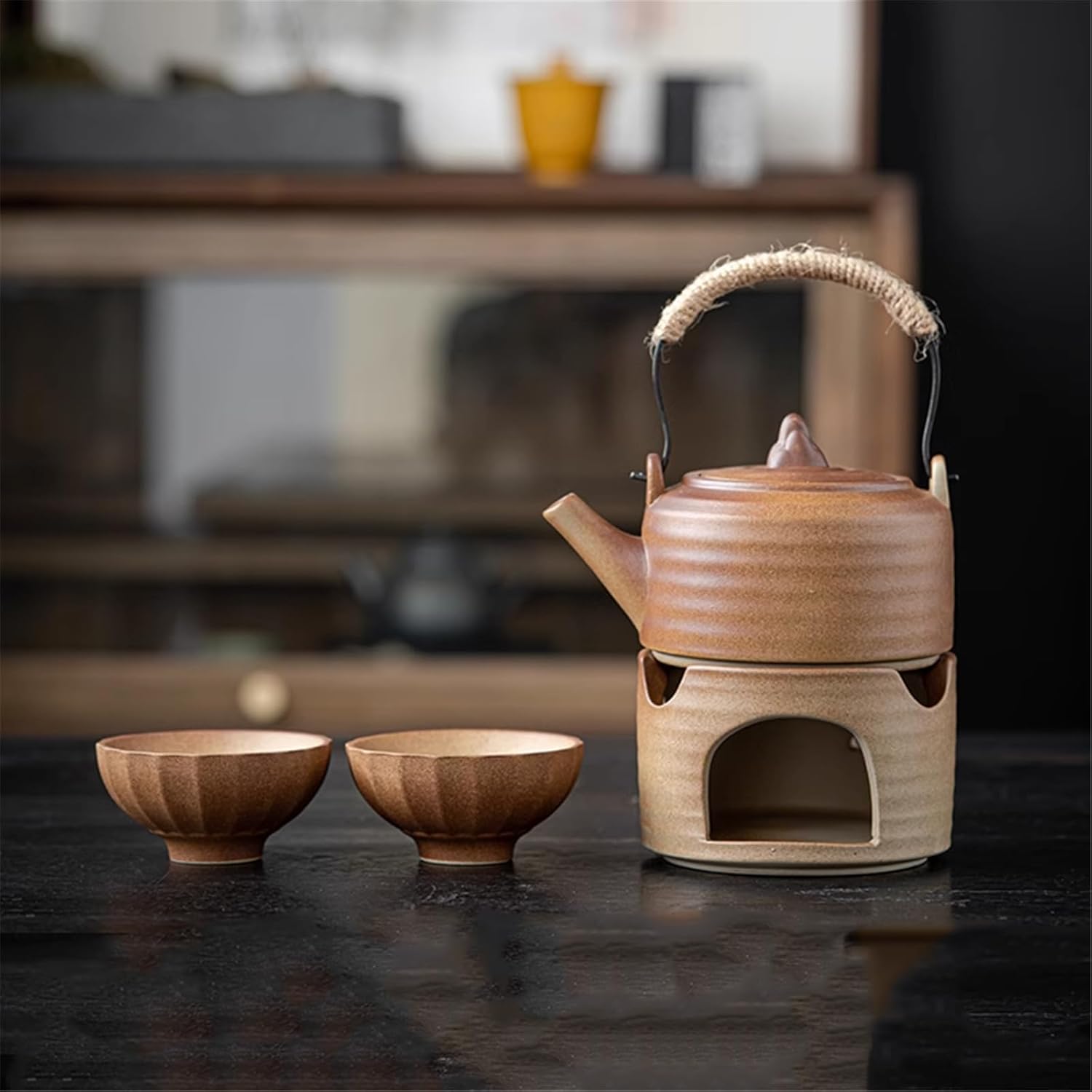 Large Handmade Ceramic Water Boiler for Brewing Tea-set2 large