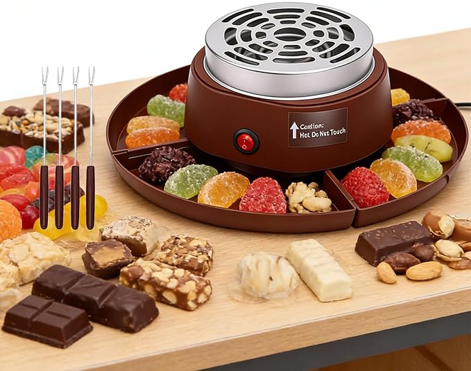 Bewinner 2 en 1 para Fondue y S'mores Eléctrico 110V miniatura 8