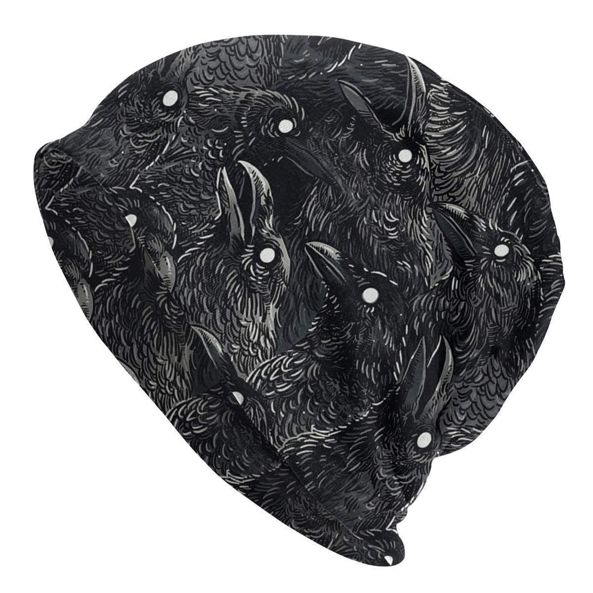 Print Hat Viking Retro Valhalla Raven Viking Rune Beanie Viking Style Rune Knit Hat Viking Style Fishing Beanie (Color : HAT, Size : 1PC)