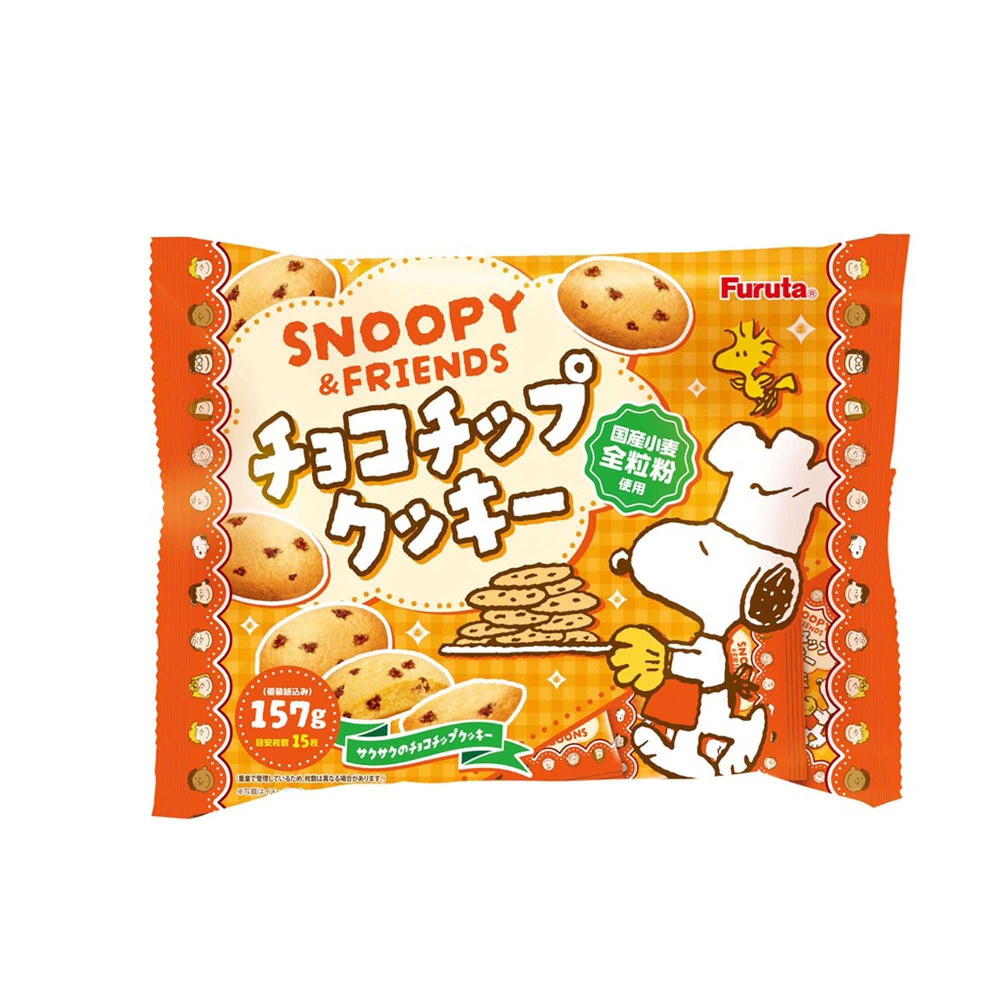 Amazon.co.jp: フルタ製菓 チョコチップクッキー（スヌーピー