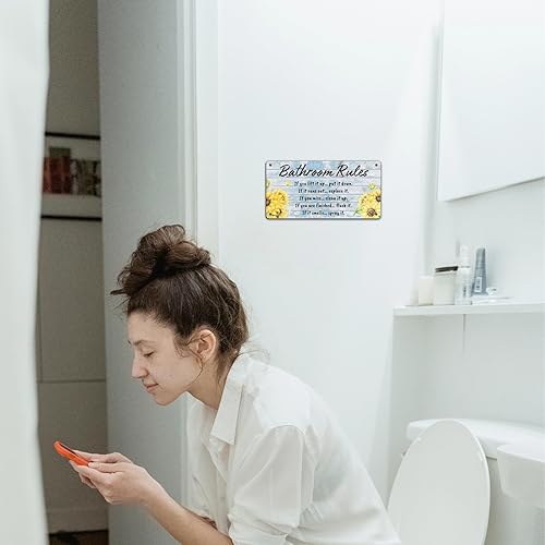 Miniatura 6 de Decoración de pared con diseño de girasoles divertidos para baño, decoración de pared de baño, decoración de pared de baño, decoración de pared de