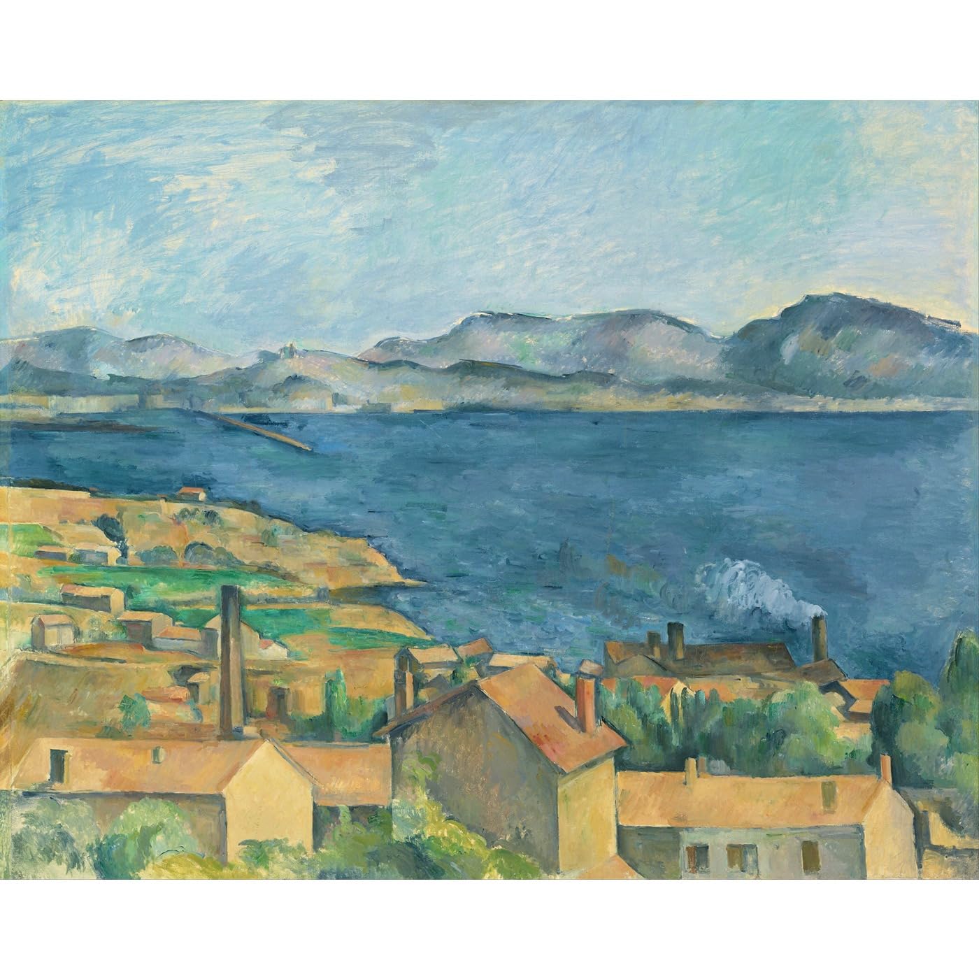 Cézanne La baie de Marseille tableau impression giclée décoration murale