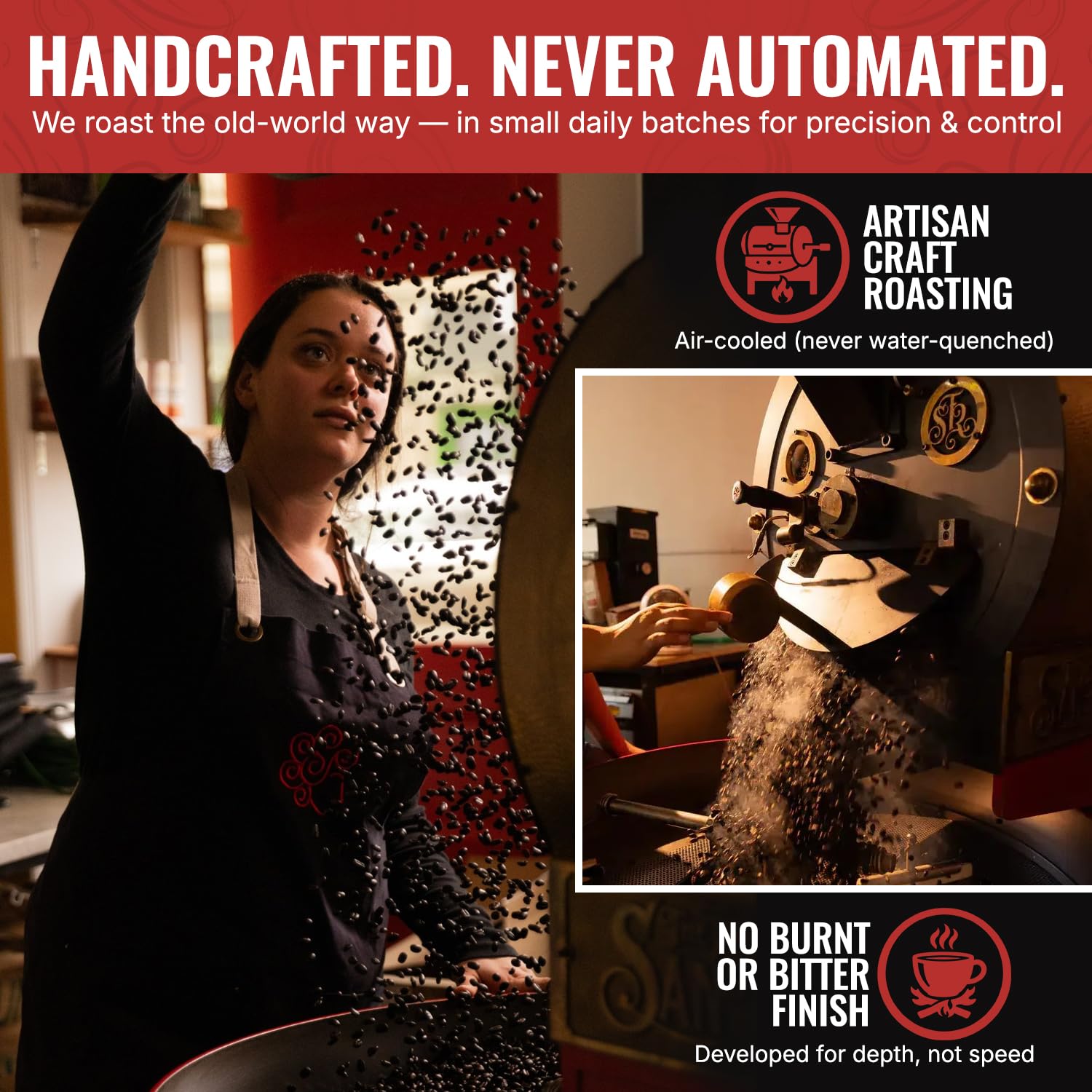 Aldo’s Organic Bali Blue Coffee Beans – Handcrafted Single-Origin Indonesian Coffee, Small-Batch Artisan Roasted, Bold Smooth Low-Acidity Coffee (1 lb) (Medium Coarse Ground)