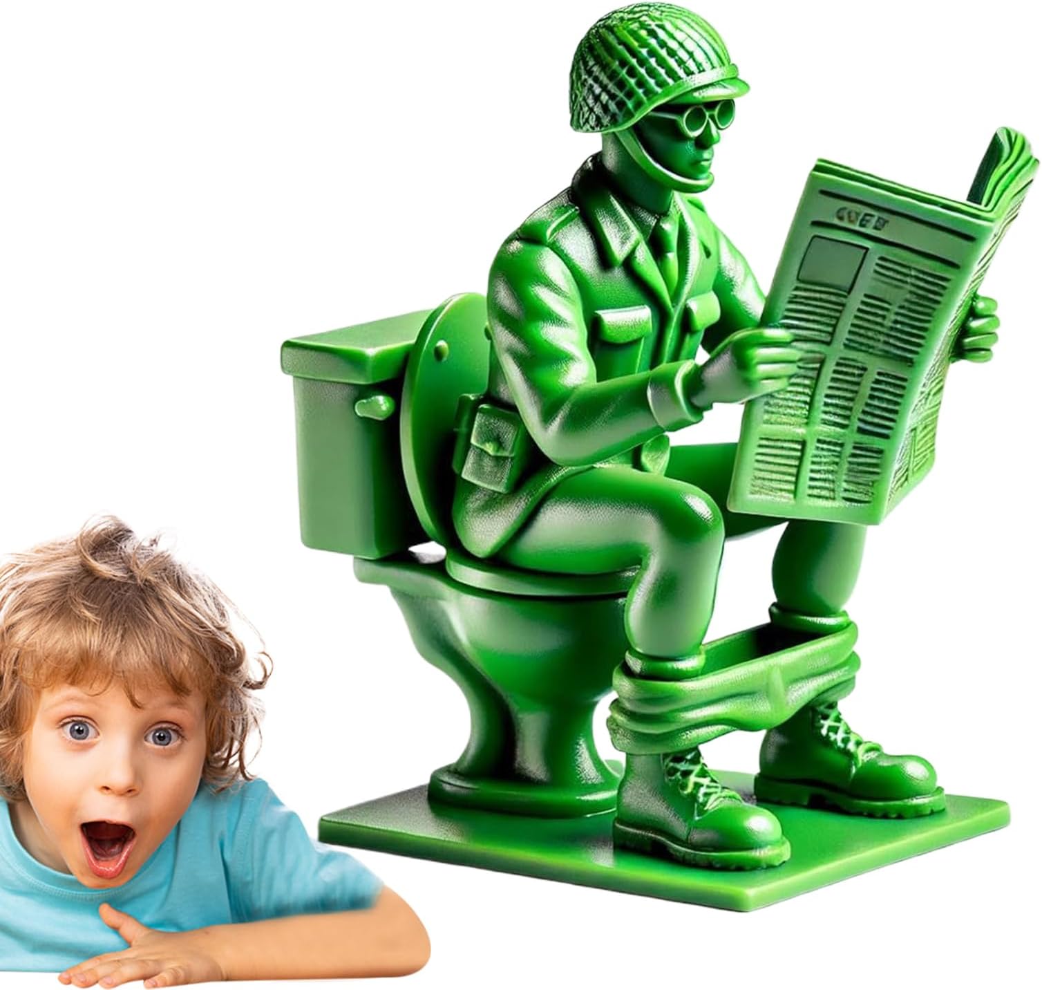 – Funny Green Army - Detailed Crafted and Sturdy, Toy Soldiers, Cartoon Figure Model | Soldier Figurine for Nostalgic Memories, Captivates Collectors and Enthusiasts
