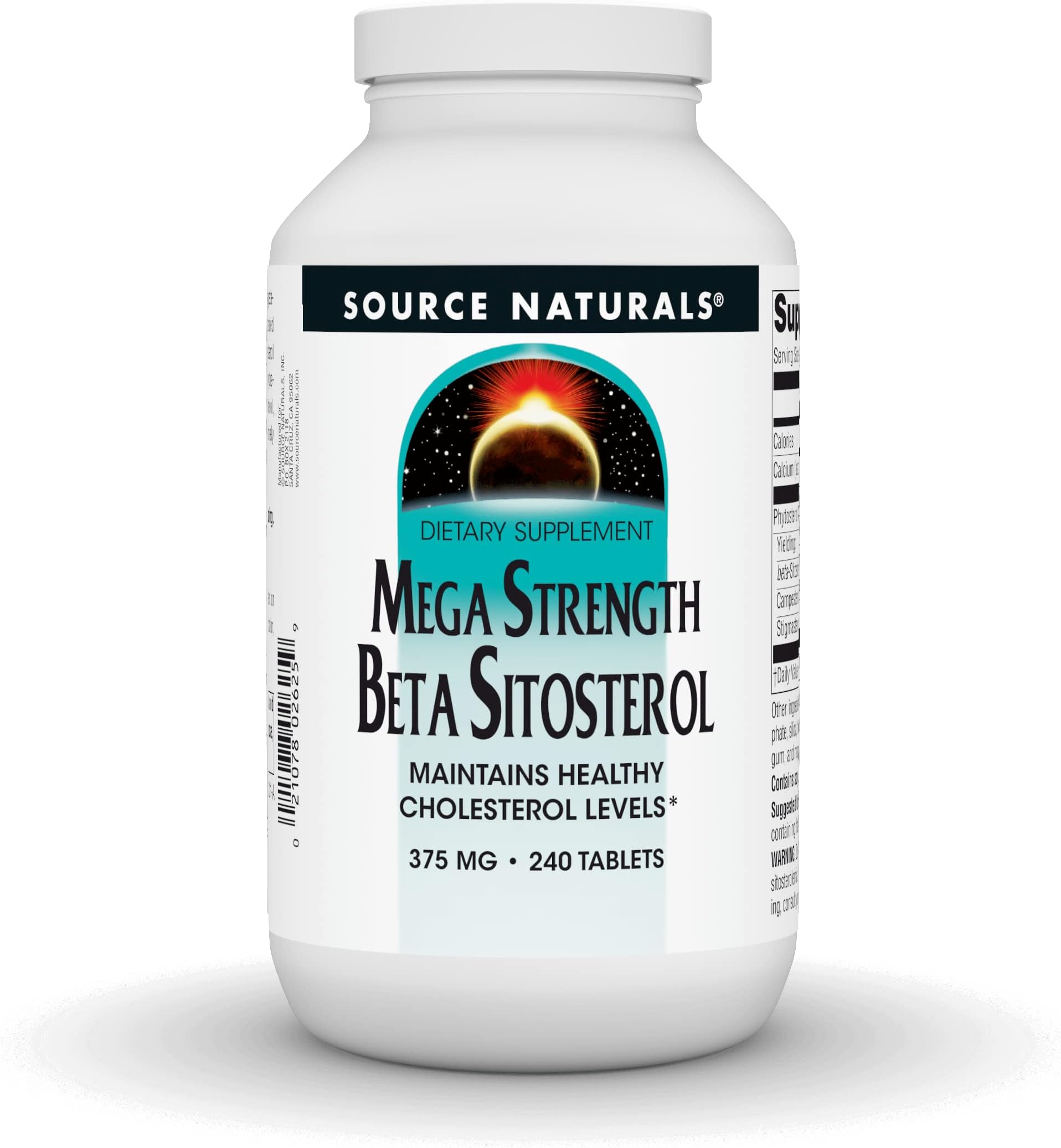 Beta Sitosterol 375mg, 240 Tablets