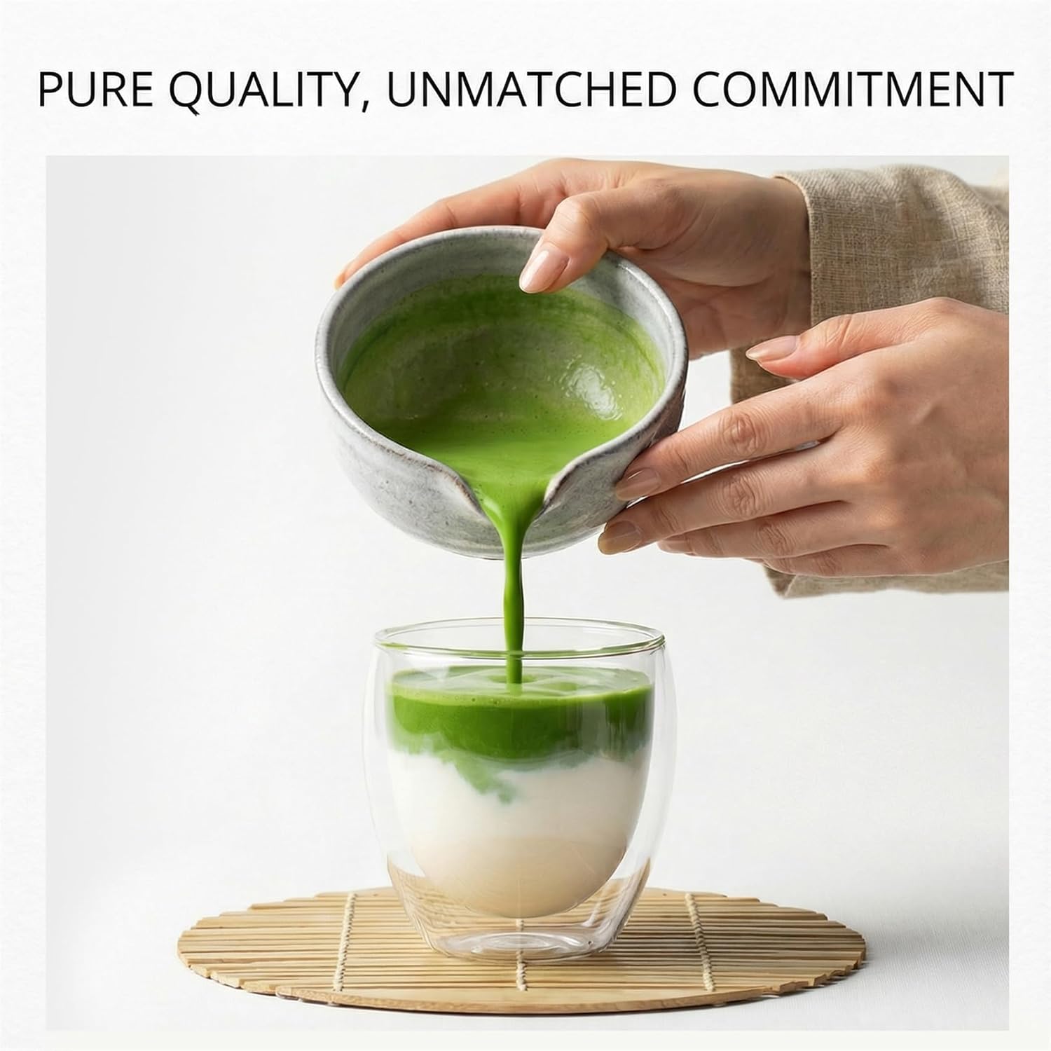 35°N MATCHA Organic Ceremonial Grade Matcha Powder, USDA Certified, 100% Pure Green Tea, First Harvest, No Additives, High in Antioxidants, L-Theanine & EGCG, Smooth Taste for Lattes & Baking, 1.4oz (40g) - Image 6