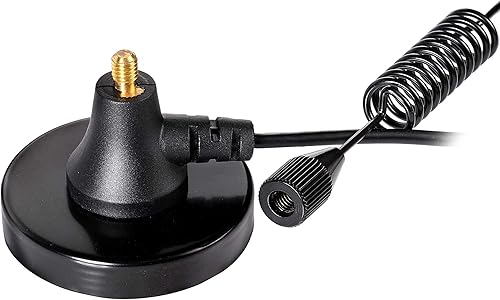 Miniatura 8 de Bingfu Doble banda VHF UHF 136-174MHz 400-470MHz Handheld Two Way Ham Radio Antena de base magnética SMA Antena macho para Walkie Talkie Icom Yaesu