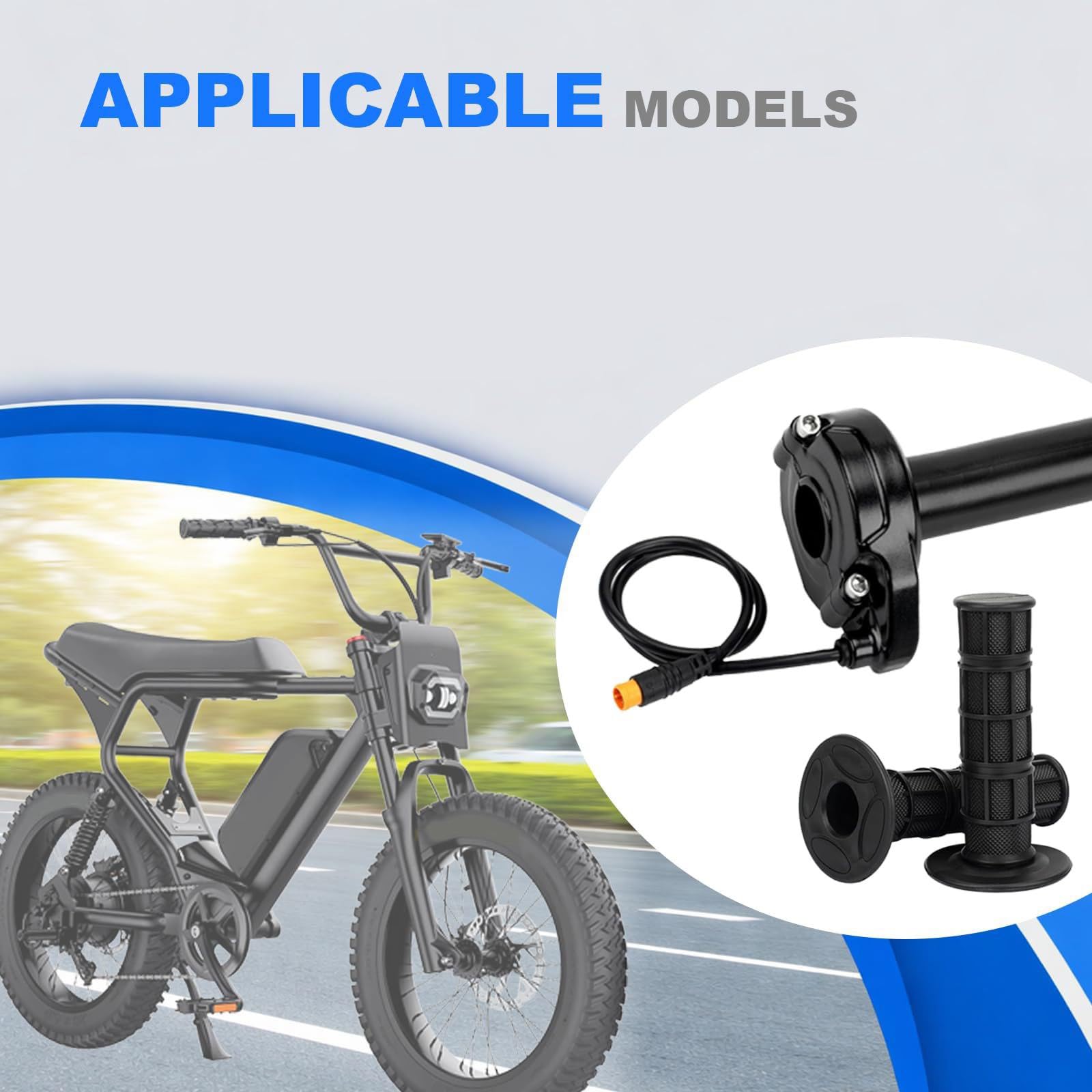 Poignée d'accélérateur de rechange pour moto électrique Macfox - Installation facile - Accessoire en métal