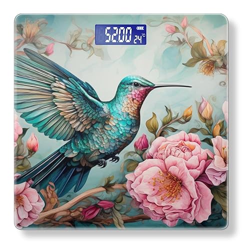 Báscula digital para peso corporal Báscula de peso de baño de alta precisión de 400 libras con pantalla retroiluminada, báscula personalizada para