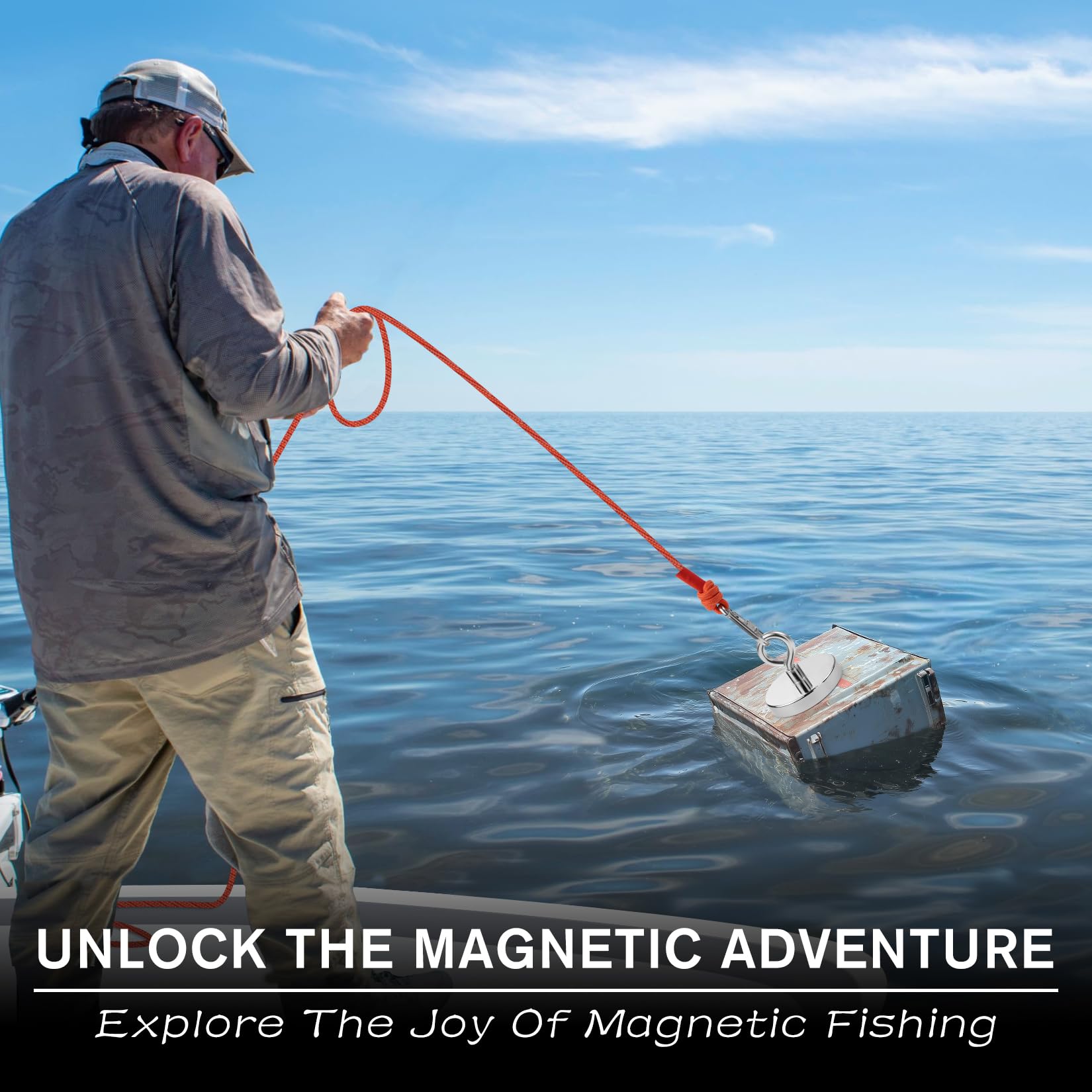 1000 LBS Fishing Magnet - Powerful Metal Retrieval -2
