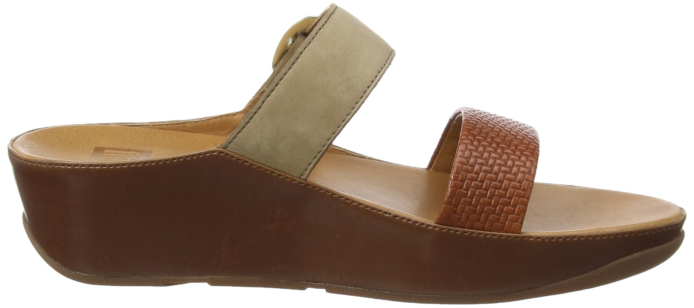 Fitflop Womens Stack Slide Sandal Dark Tan Size 5 | Desertcart Seychelles