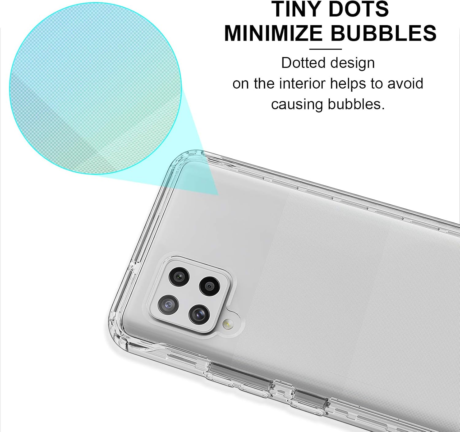 JXVM for Samsung Galaxy A42 5G Case with Built-in Screen Protector, Full Body Shockproof Phone Case Clear Protective Cover Case for Samsung Galaxy A42 5G