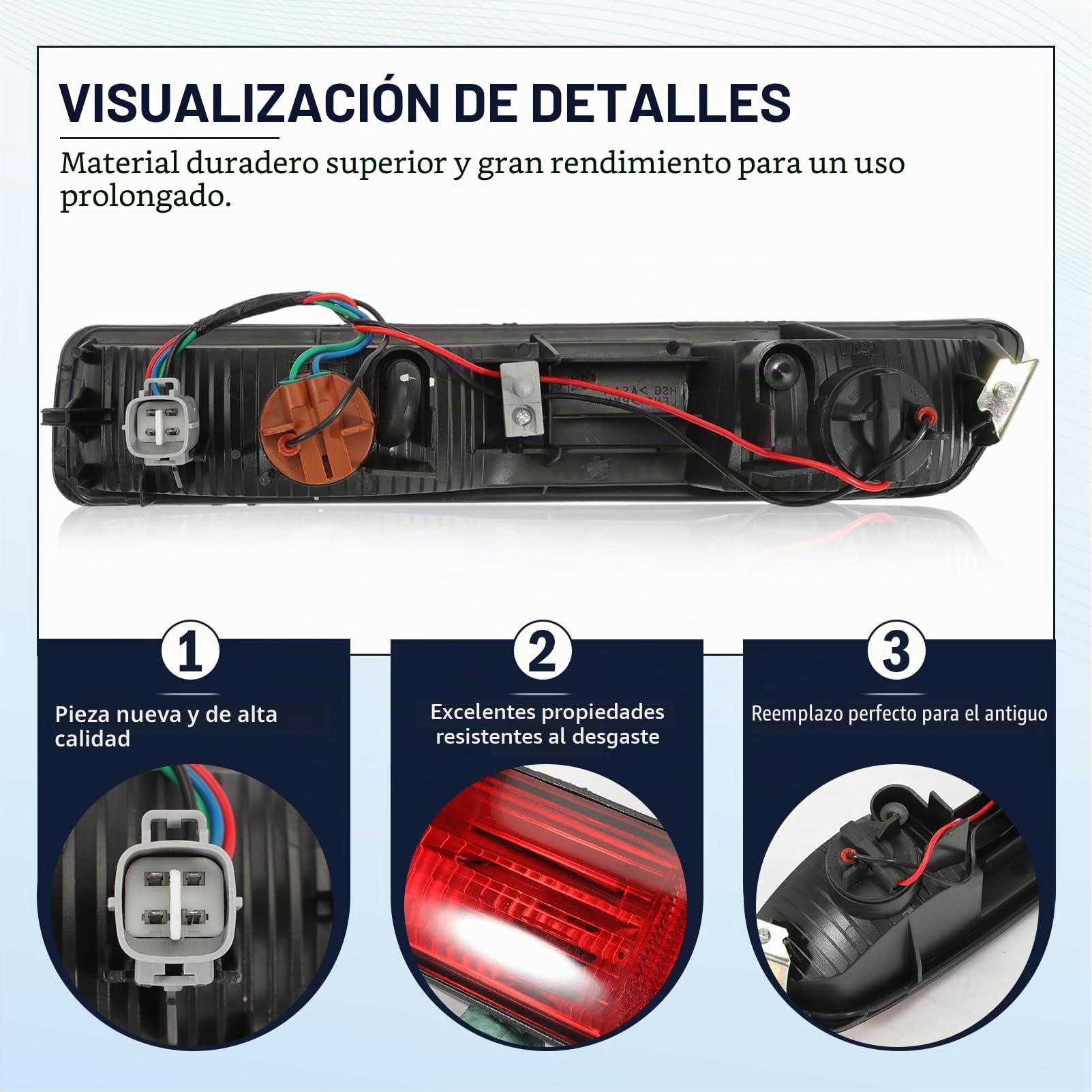 Luces Traseras Piloto Trasero Izquierda para Pajero/Montero Shogun 3 V73 6G72 V75 6G74 V78 4M41 Piloto Trasero de Paragolpes Faros Traseros MR508783
