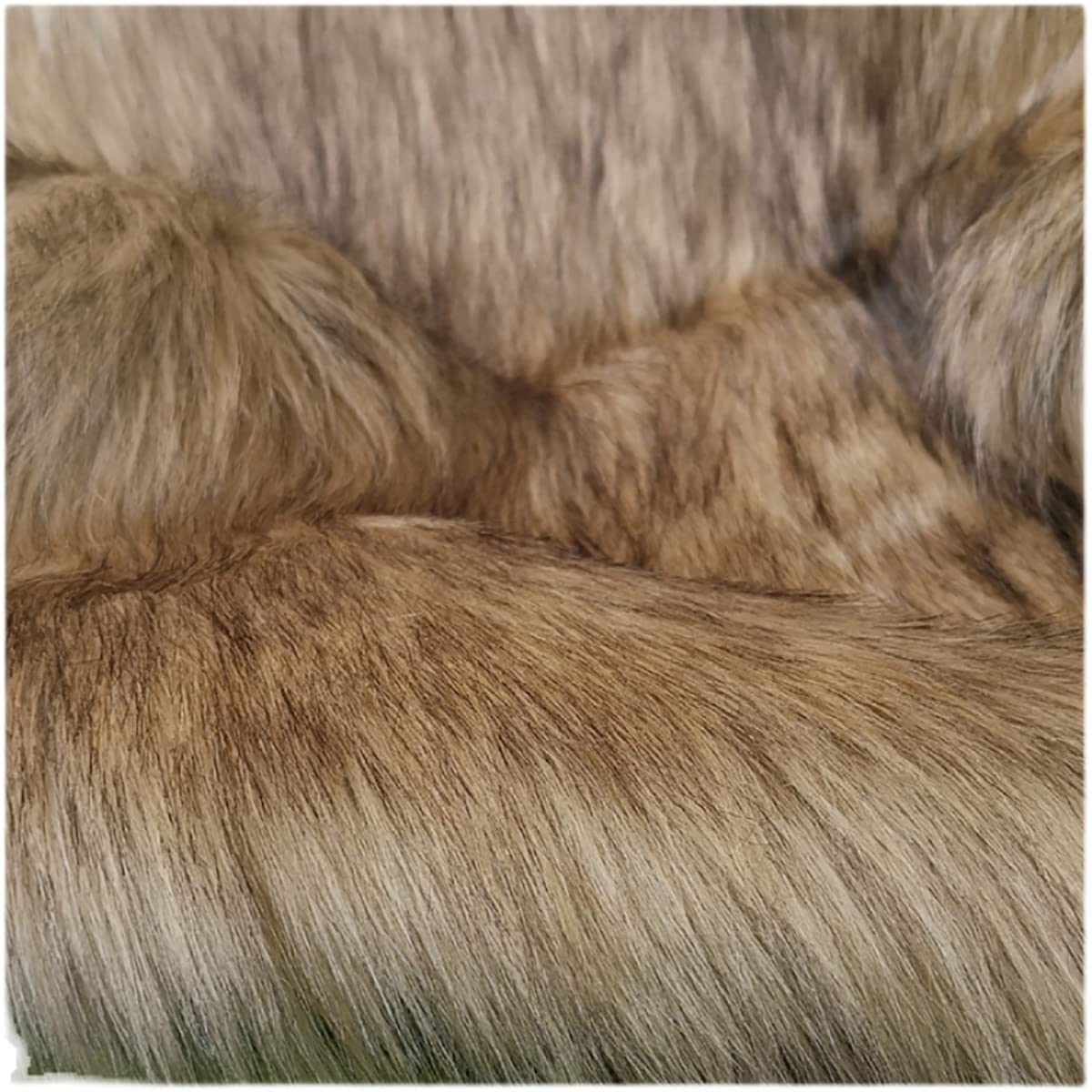 Tessuto In Pelliccia Sintetica Pelo Lungo 12cm - Marrone, 50x170cm, Per Fai Da Te - Foto 6